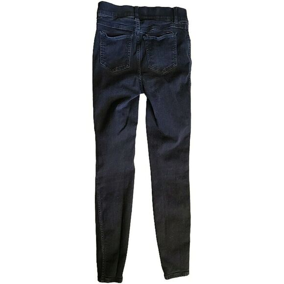 Spanx Black Pull On Denim Pants Skinny Jeggings High Waisted Womens Sz S Petite - Picture 7 of 13